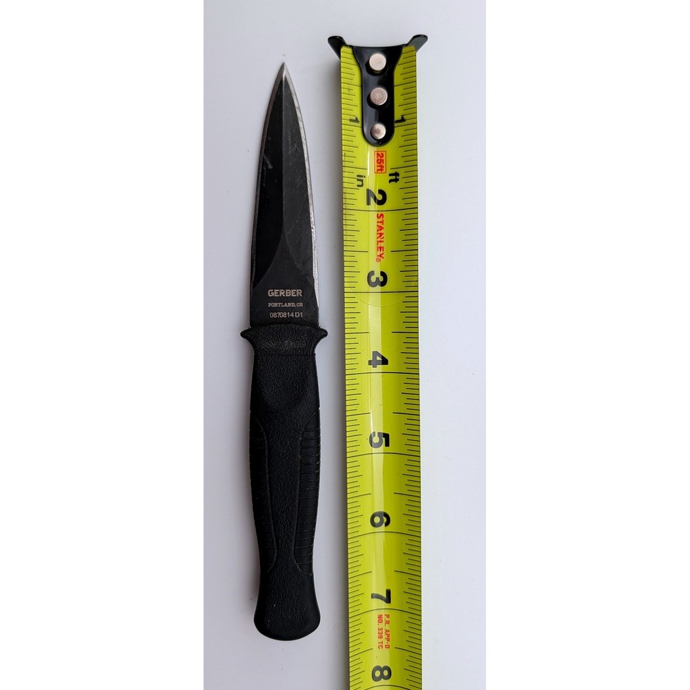 Gerber Guardian Back-Up Boot Knife Tactical Fixed Blade 0870814 D1 Black Sheath